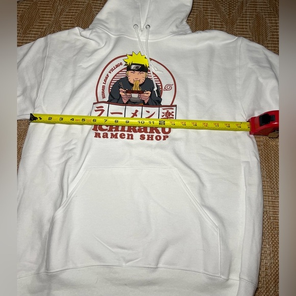 Naruto Shippuden Men's Graphic Pullover White Sweatshirt, Hoodie, Size M, New - Picture 4 of 8